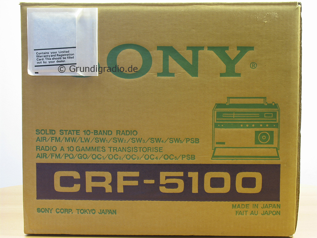 SONY CRF 5100 EARTH ORBITER